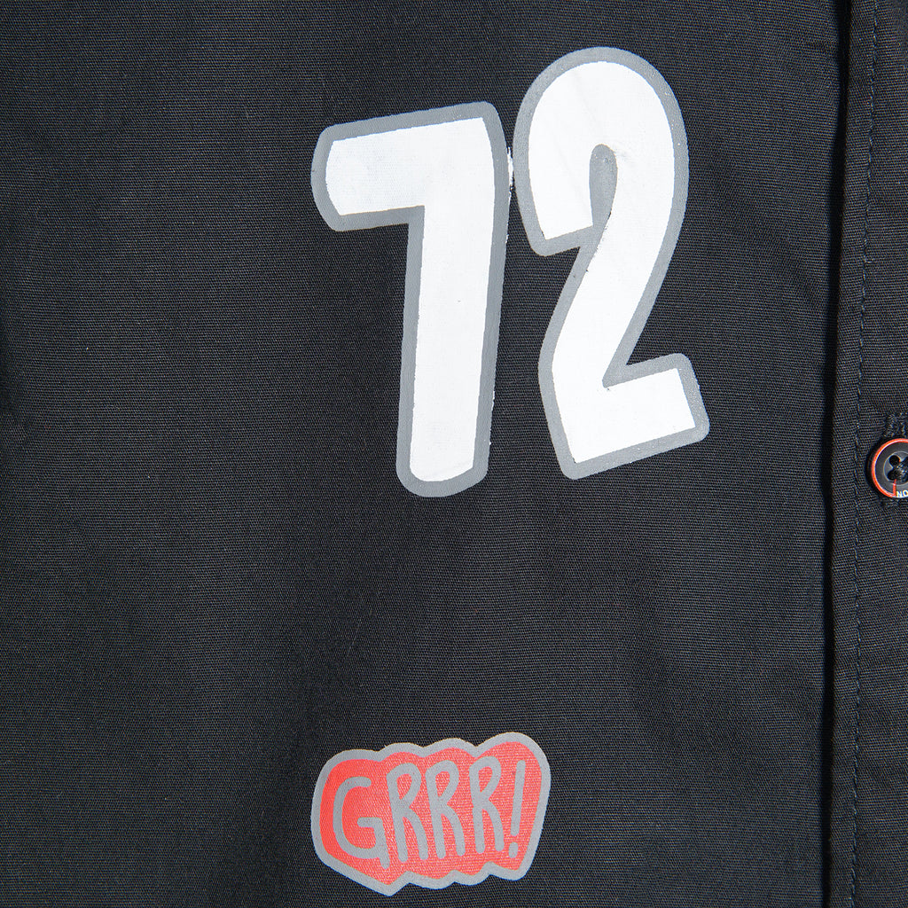 سیاہ راکٹ گرافک شرٹ