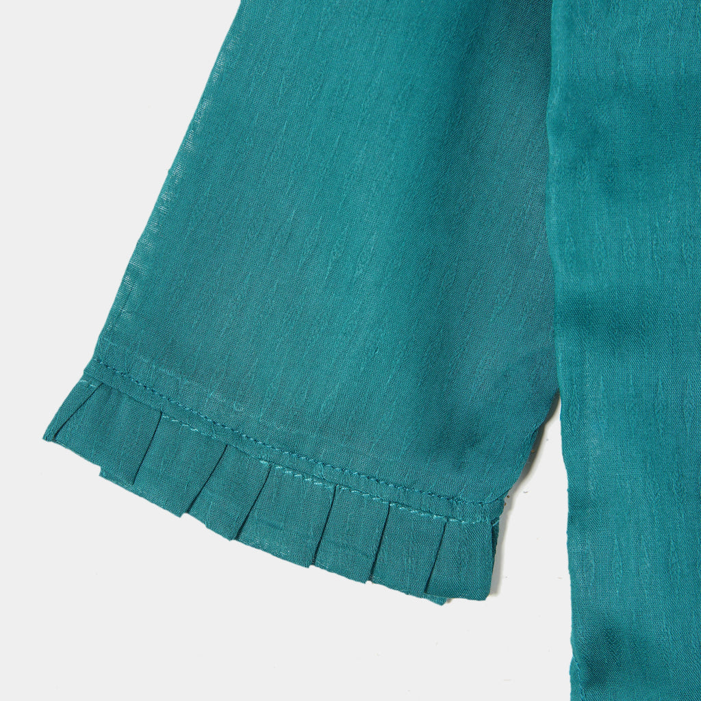 TEAL EMBROIDERED KURTI