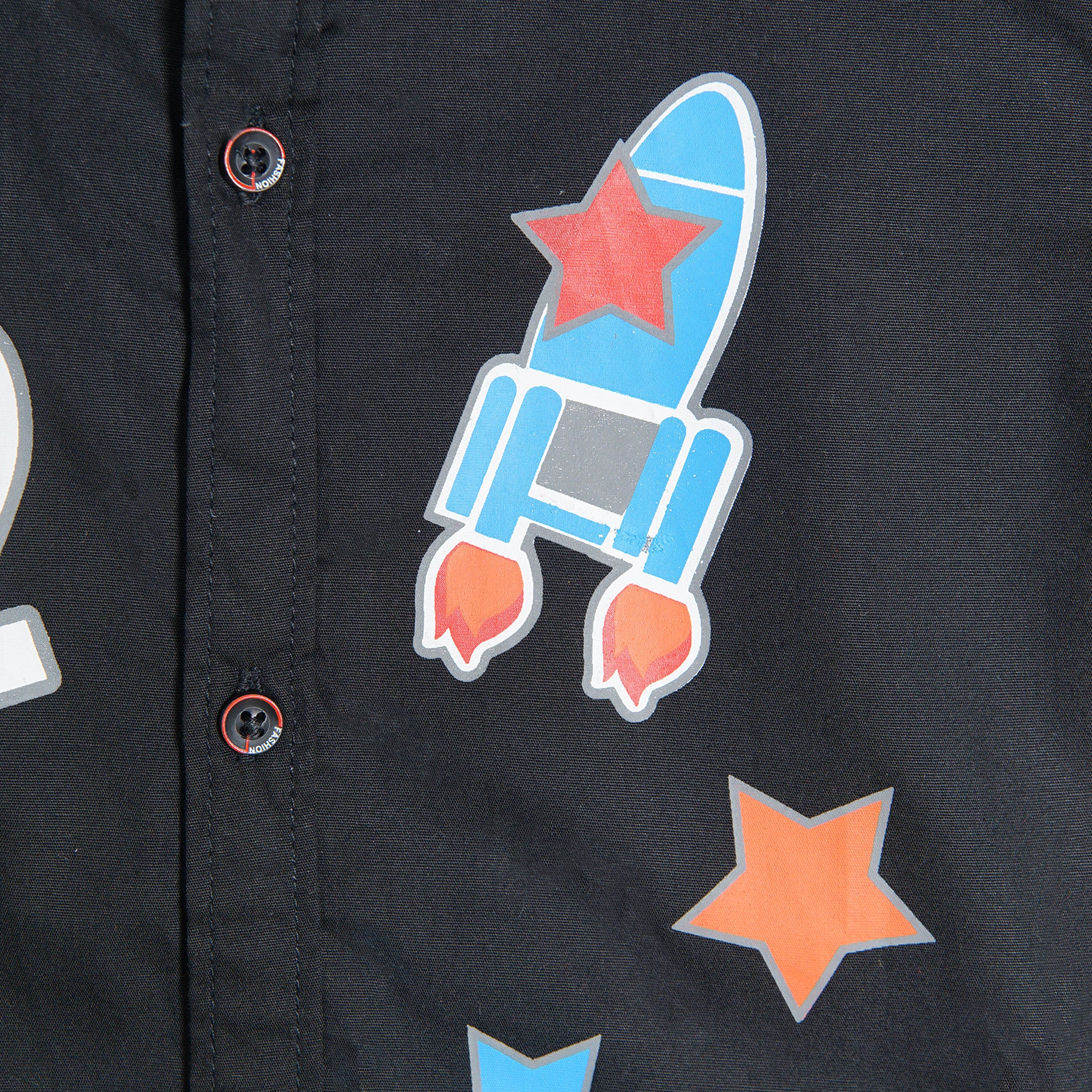 BLACK ROCKET GRAPHIC SHIRT