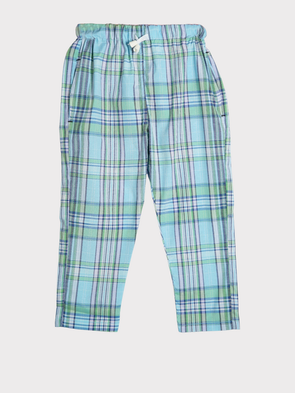 CHECKED COTTON TROUSER