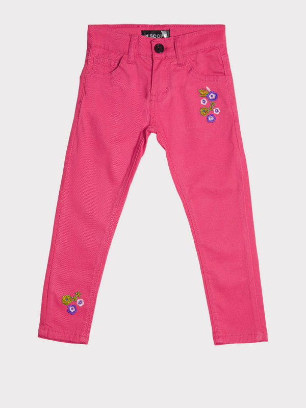 PINK EMBROIDERED COTTON PANT