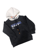 BLACK GRAPHIC HOOD