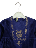 EMBROIDERED CORDUROY KURTI