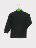 BLACK BASIC MOCK NECK