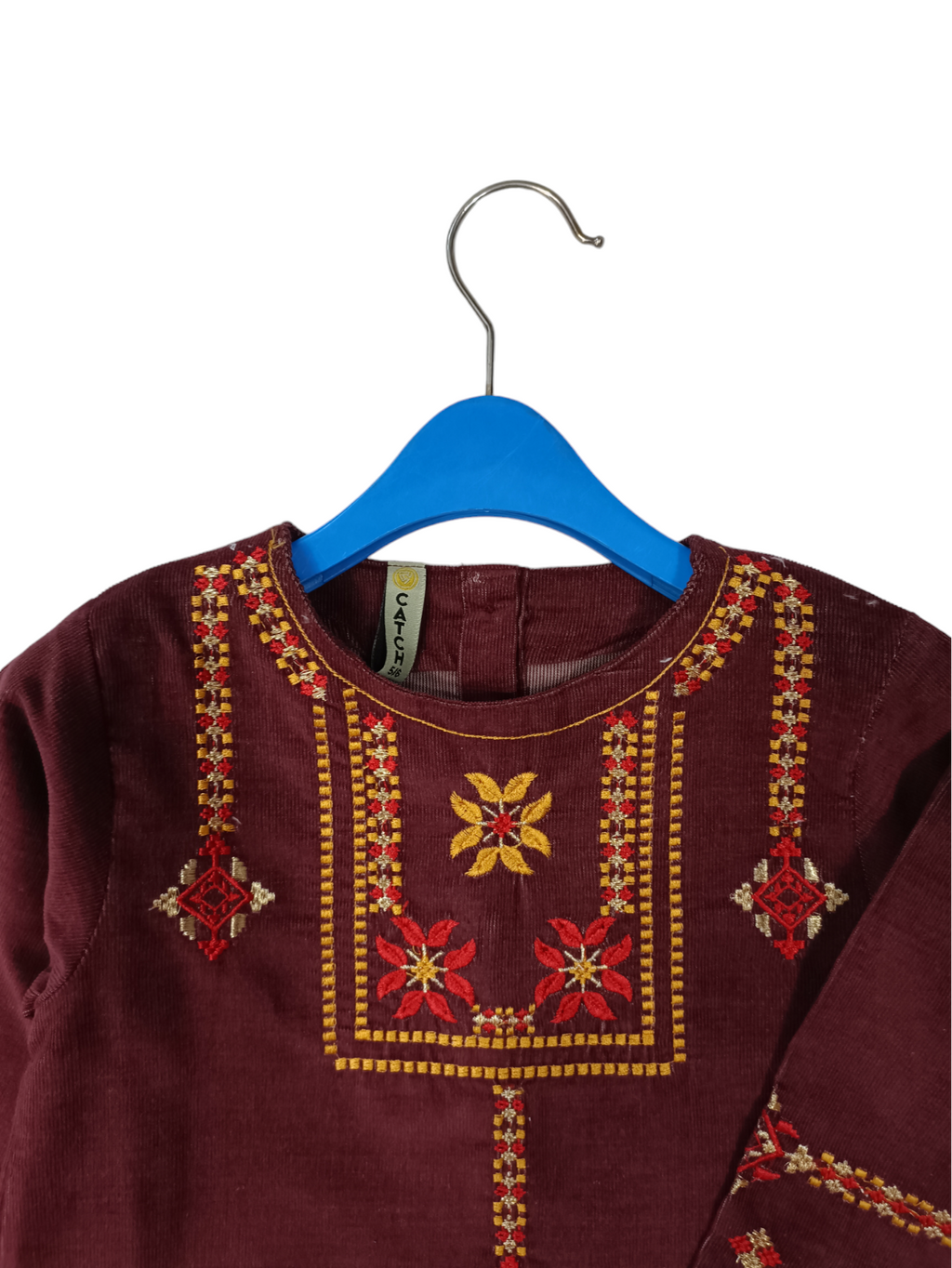 MAROON EMBROIDERED KURTI