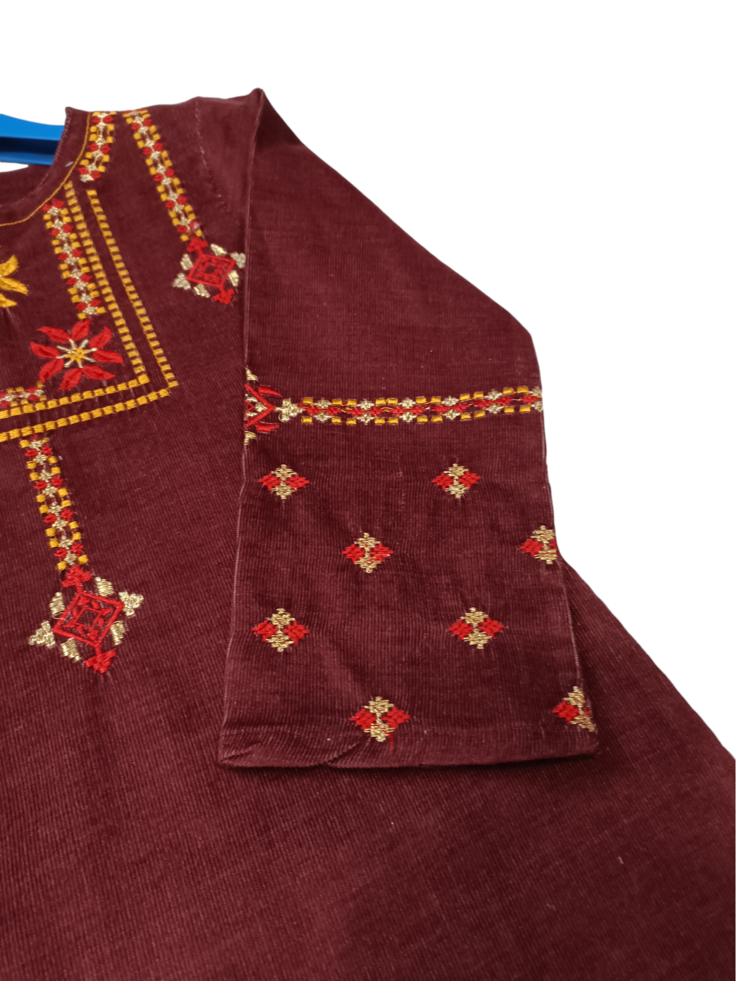 MAROON EMBROIDERED KURTI