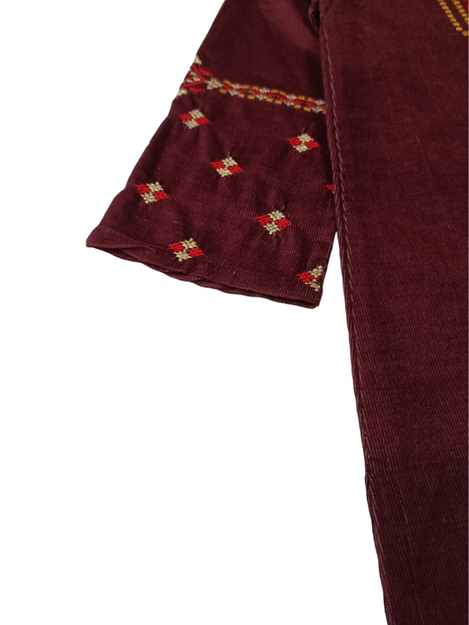 MAROON EMBROIDERED KURTI