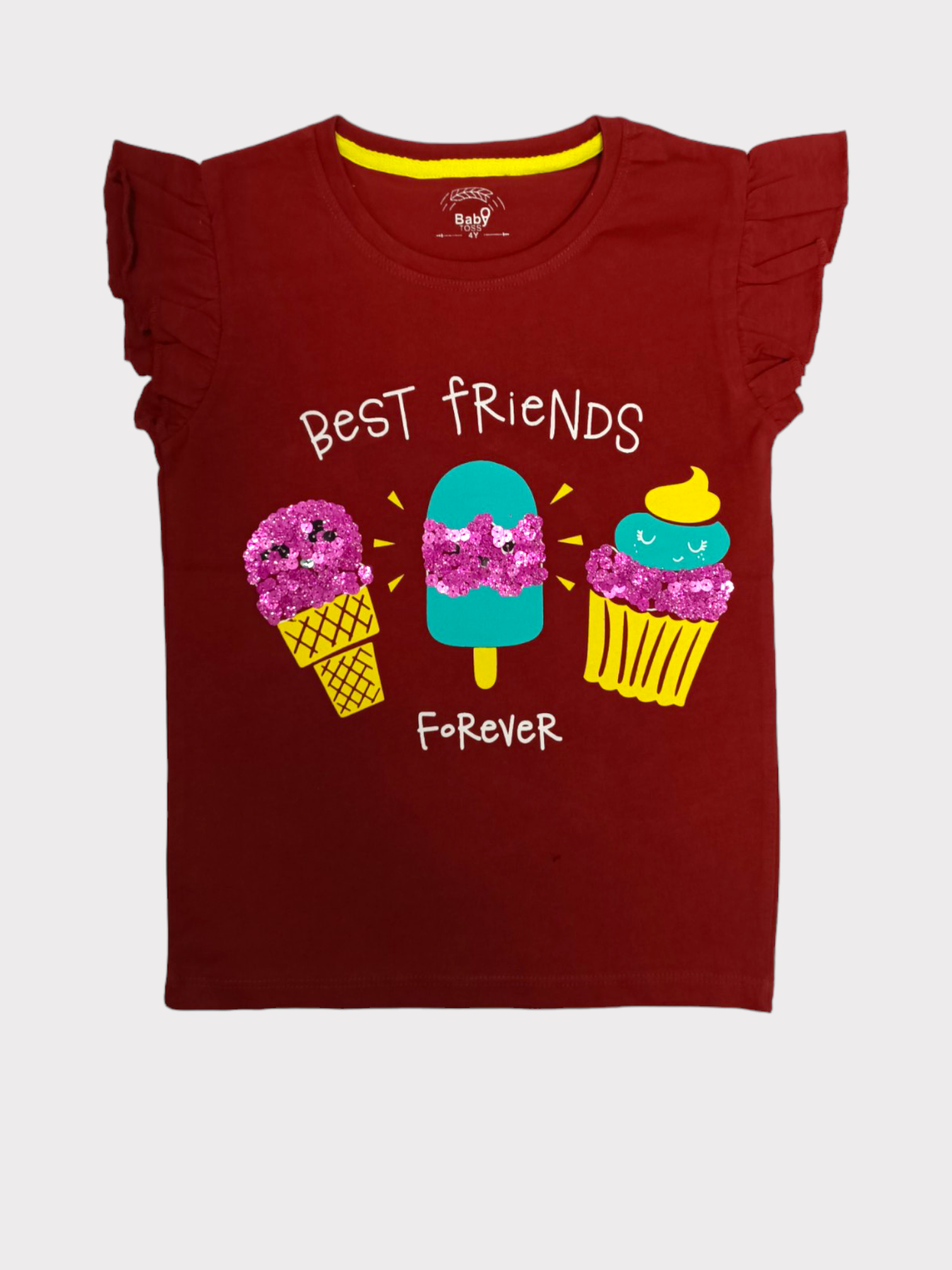 ICE CREAMS SEQUINS T-SHIRT