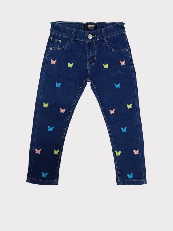 BUTTERFLY EMBROIDERED PANT