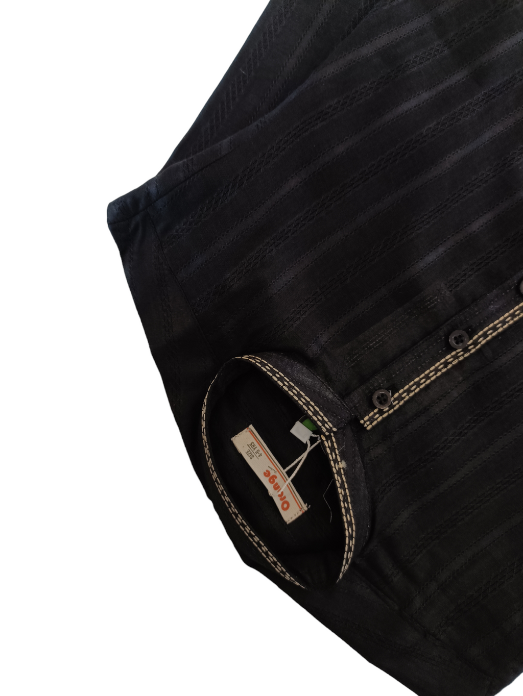 BLACK EMBROIDERED KURTA