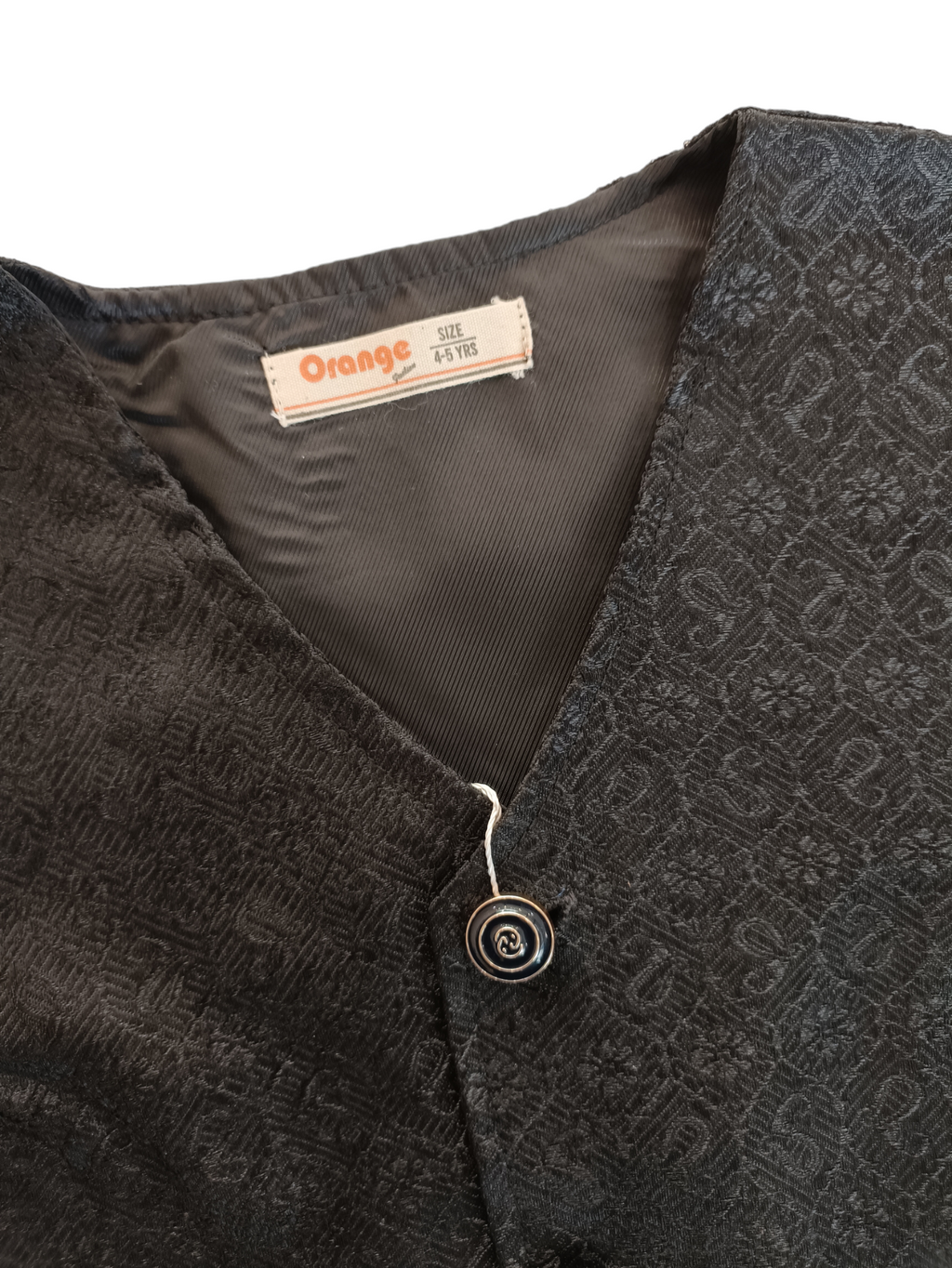 BLACK FANCY WAISTCOAT