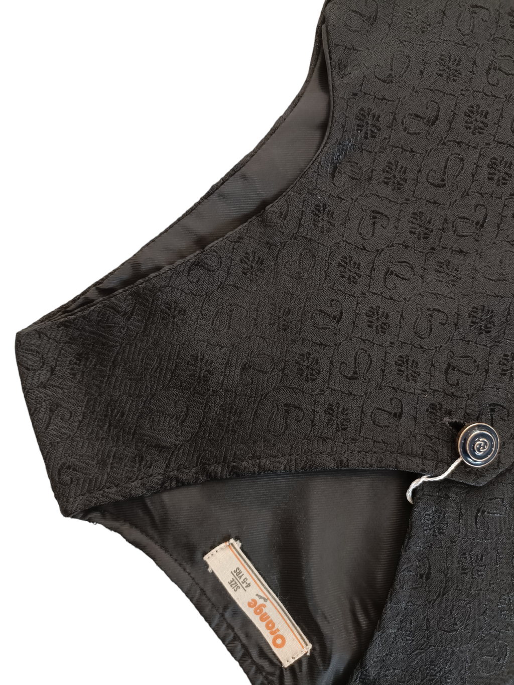 BLACK FANCY WAISTCOAT