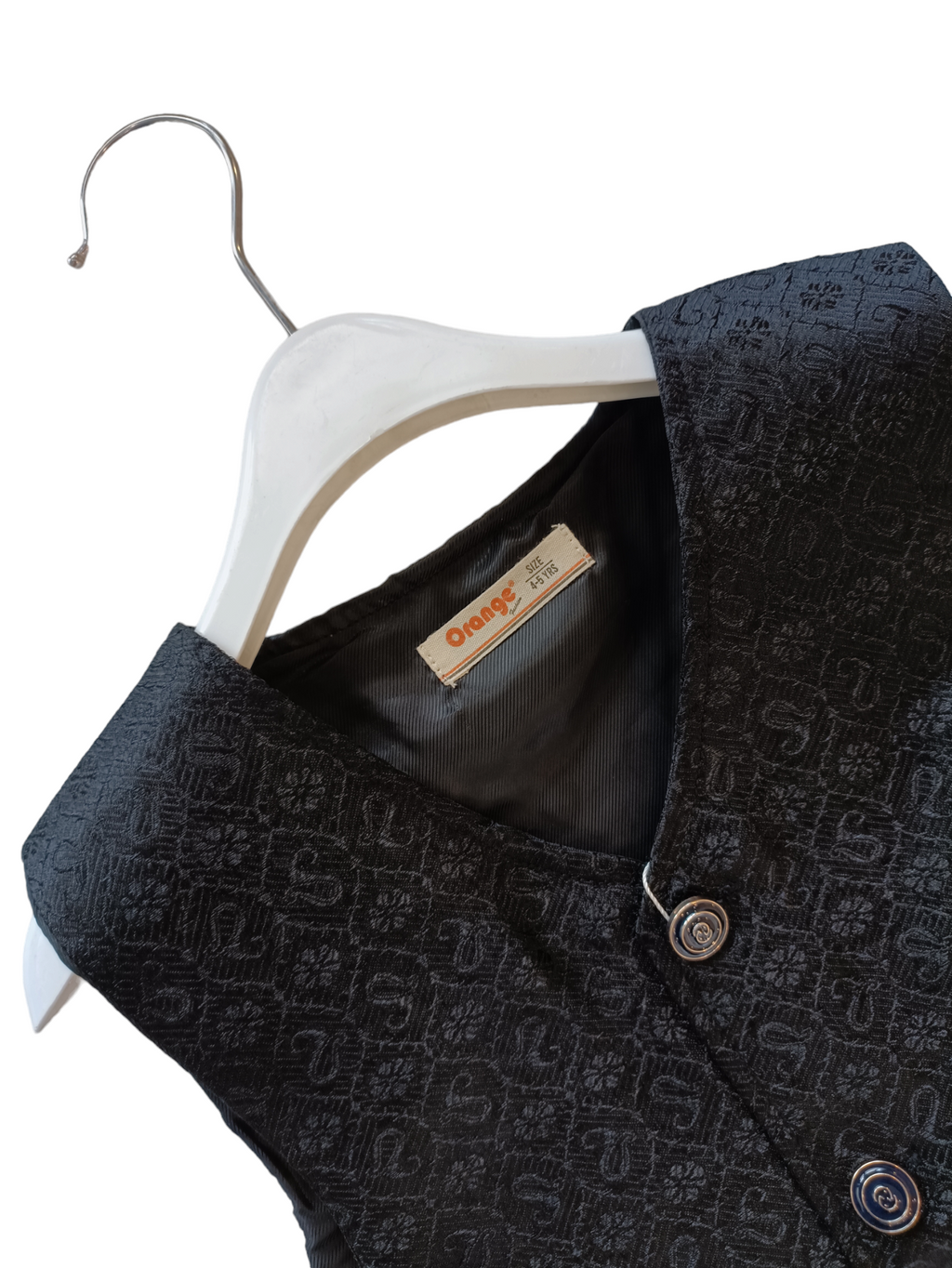 BLACK FANCY WAISTCOAT