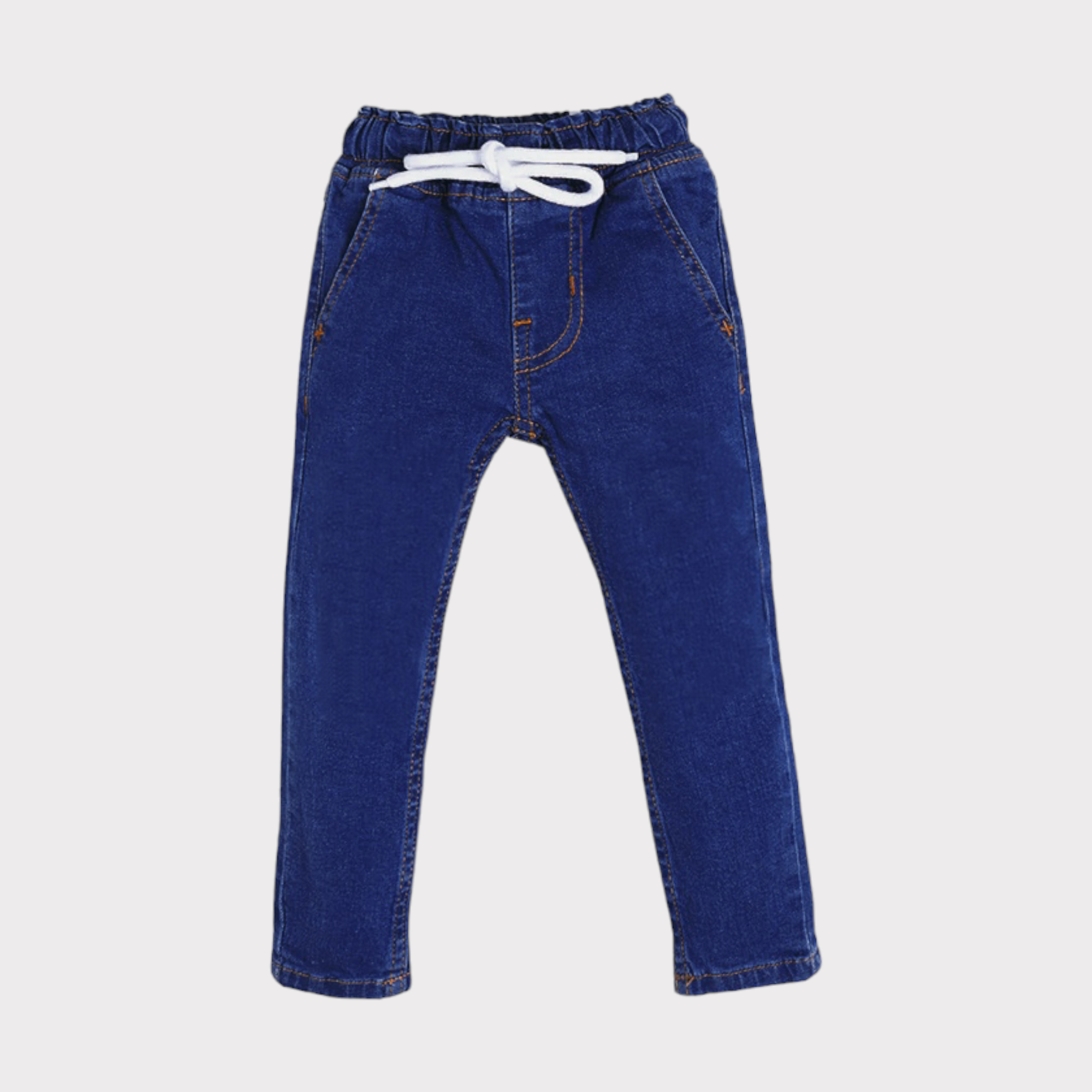 ROUND ELASTIC DENIM PANT