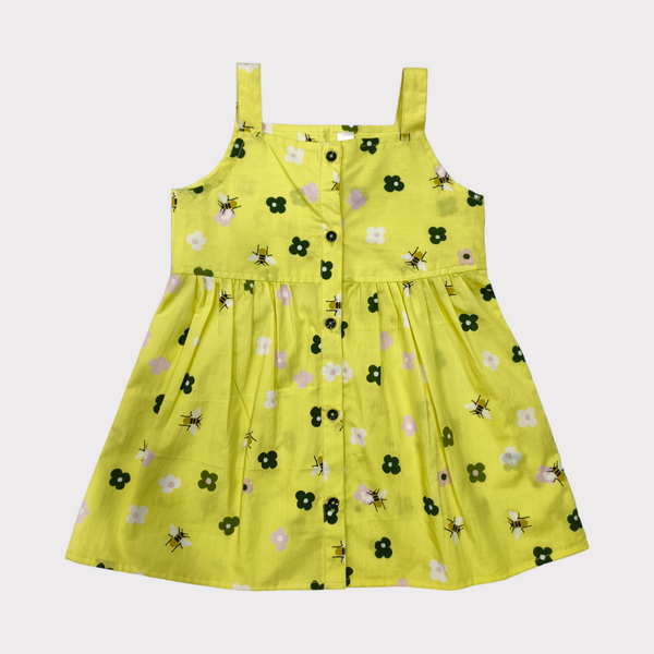 YELLOW PRINTED FROCK