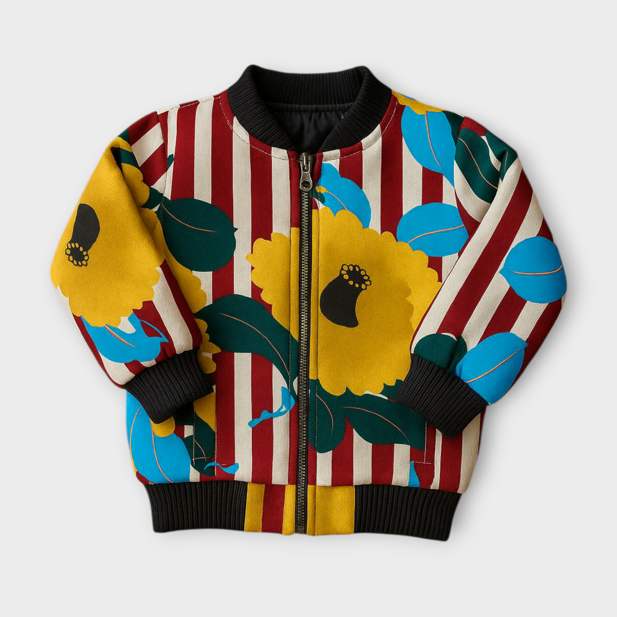 MULTI PRINTED BOMBER JACKET