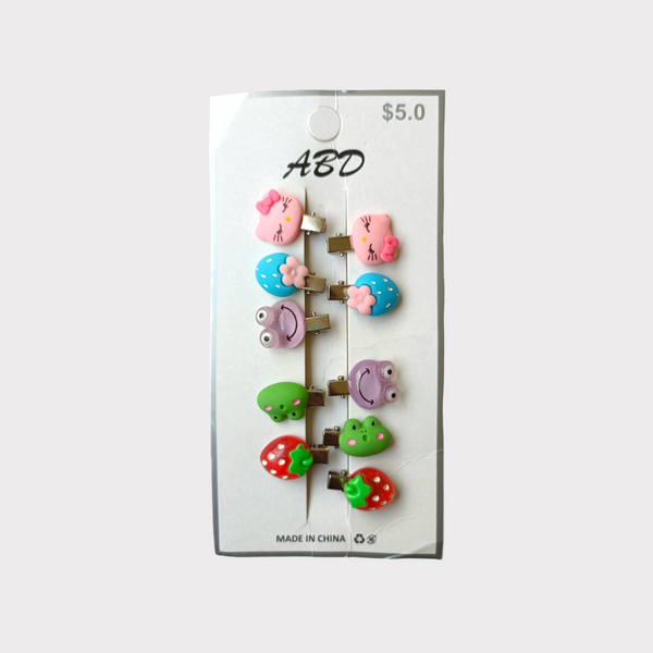 CUTEST HAIR CLIPS (PACK OF 10)