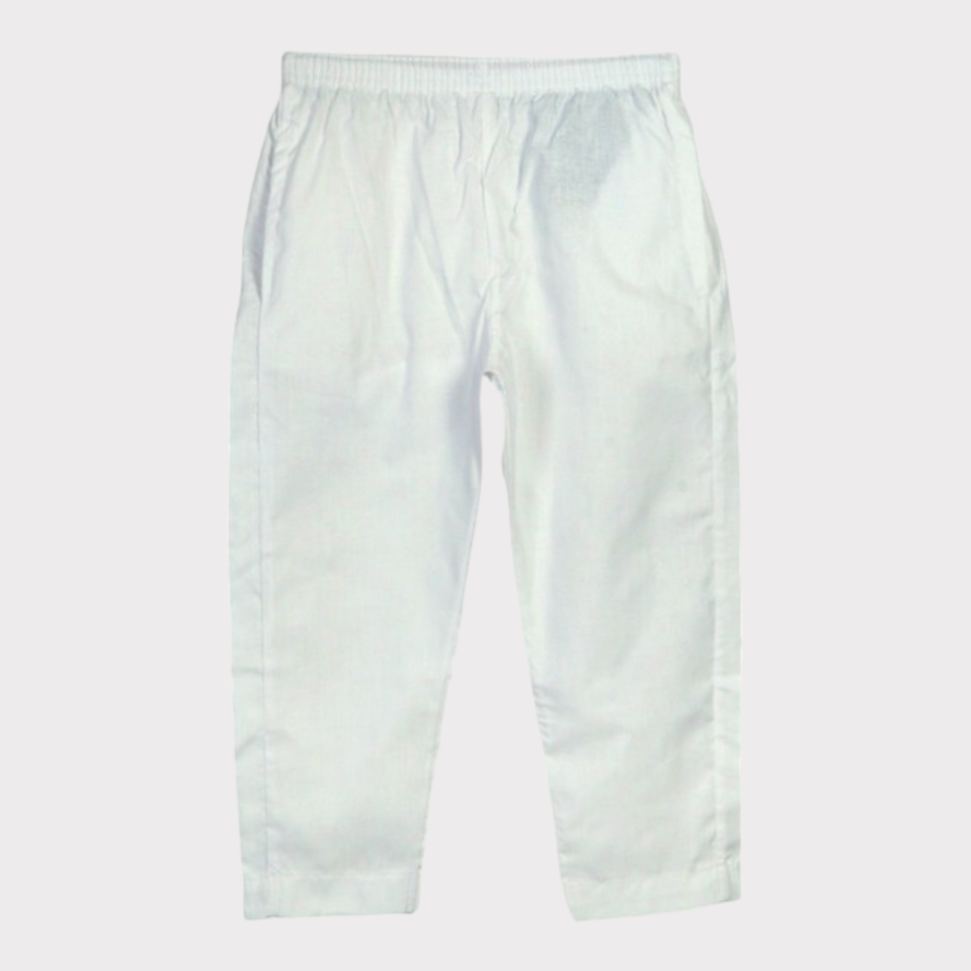WHITE COTTON TROUSER