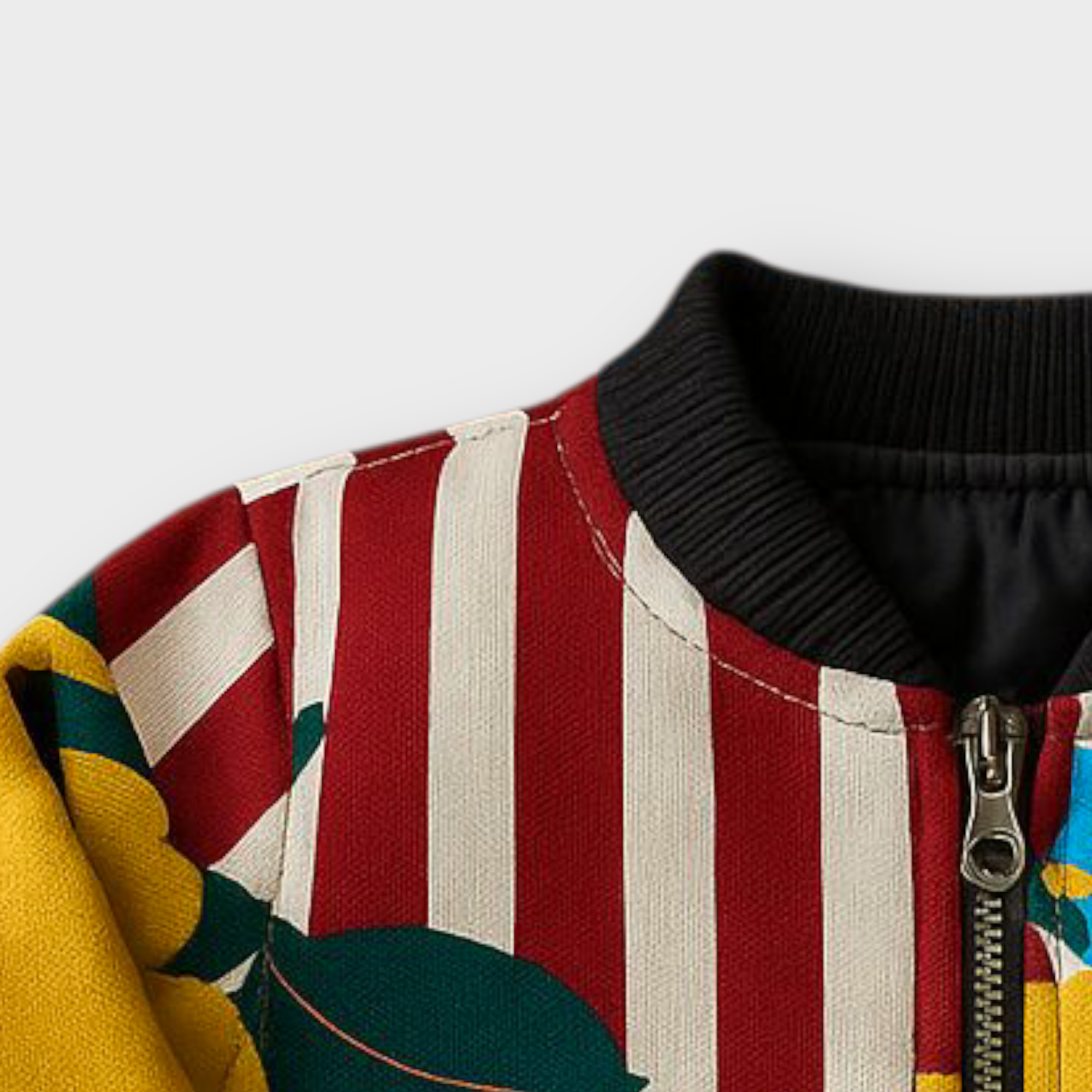 MULTI PRINTED BOMBER JACKET