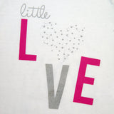 I LOVE GLITTER ROMPER SET