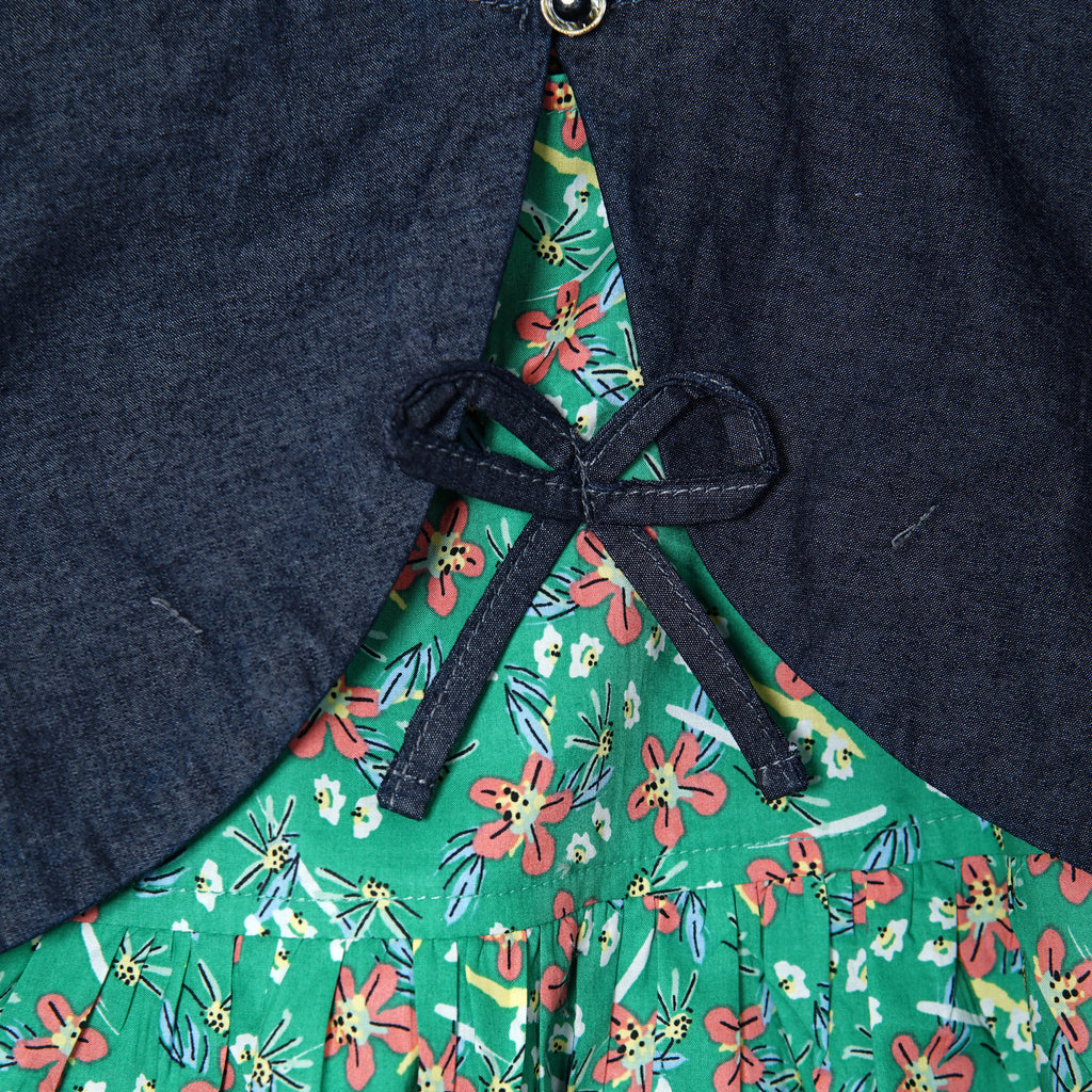 PRINTED KURTI WITH SHRUG