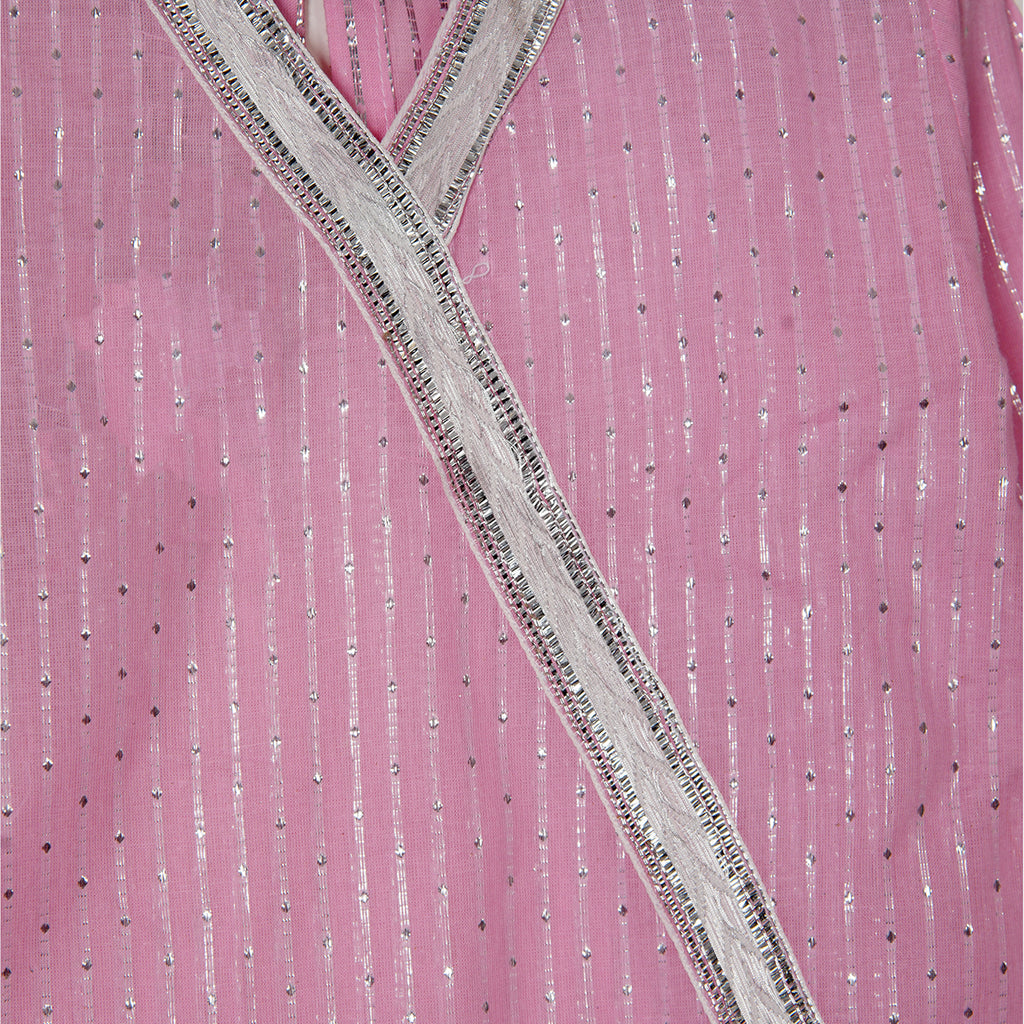 گلابی چمکدار اسٹائلش کرتی