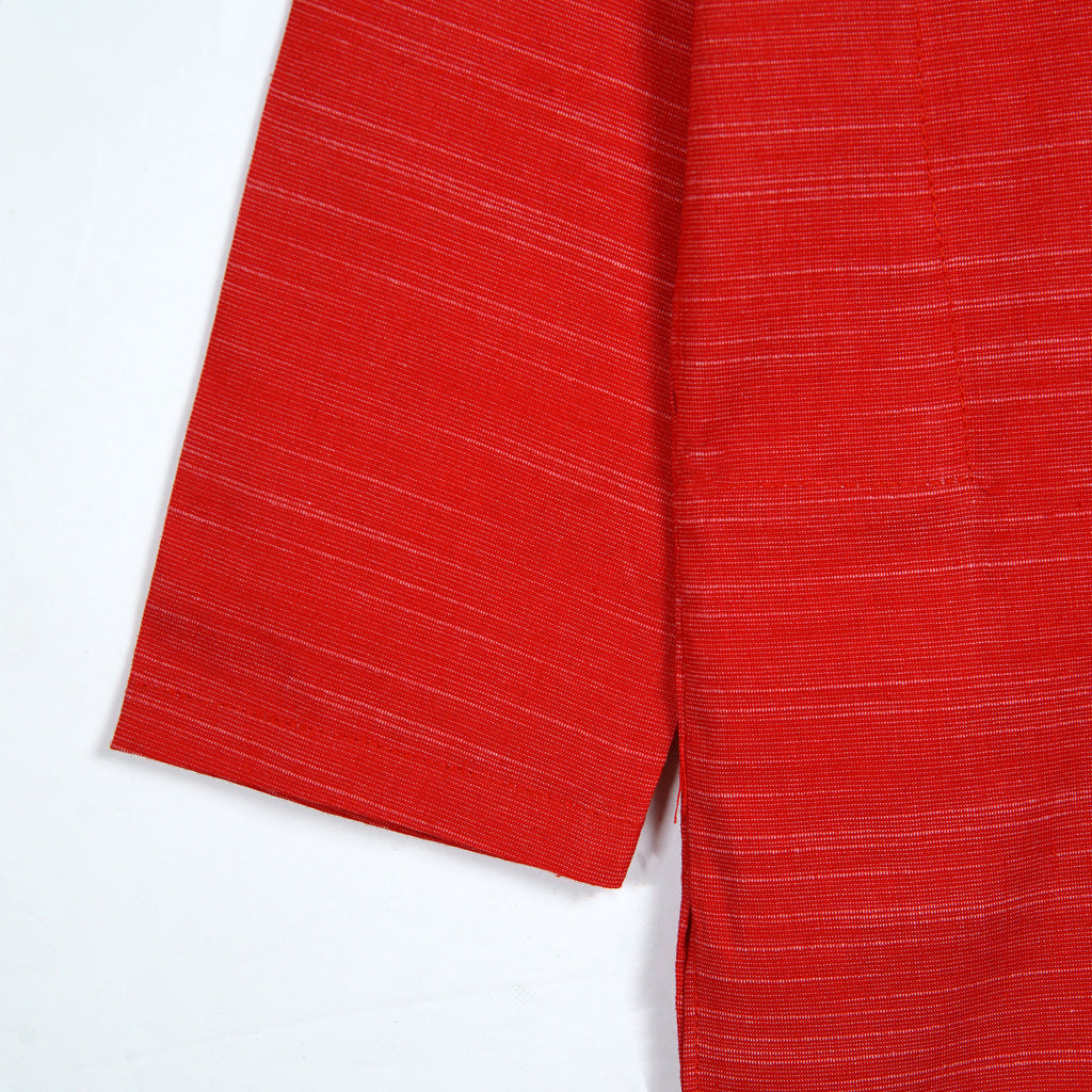 سرخ کڑھائی والا اسٹائلش کرتہ