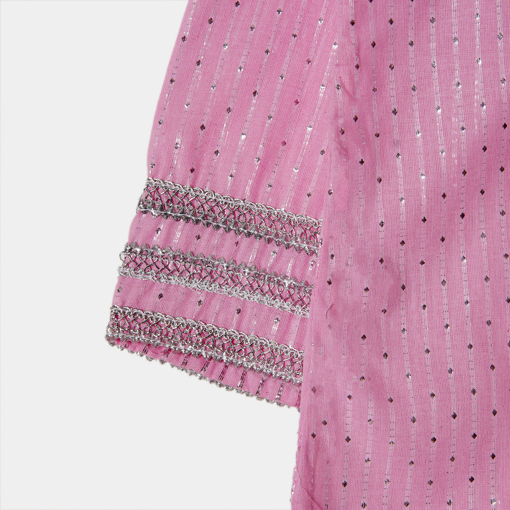 گلابی چمکدار اسٹائلش کرتی