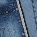 SKY HOODED DENIM JACKET