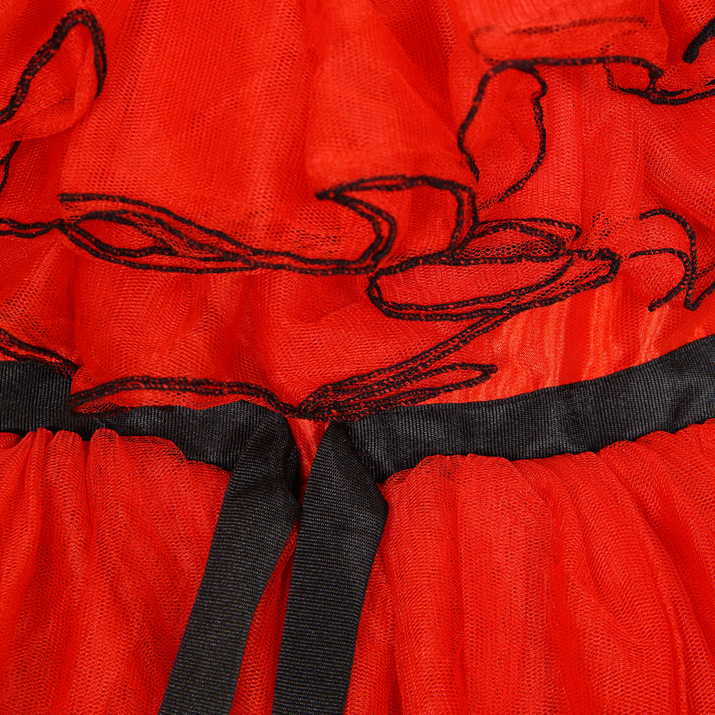 ملٹی اسٹائلش 4 لیئر رفل ڈریس