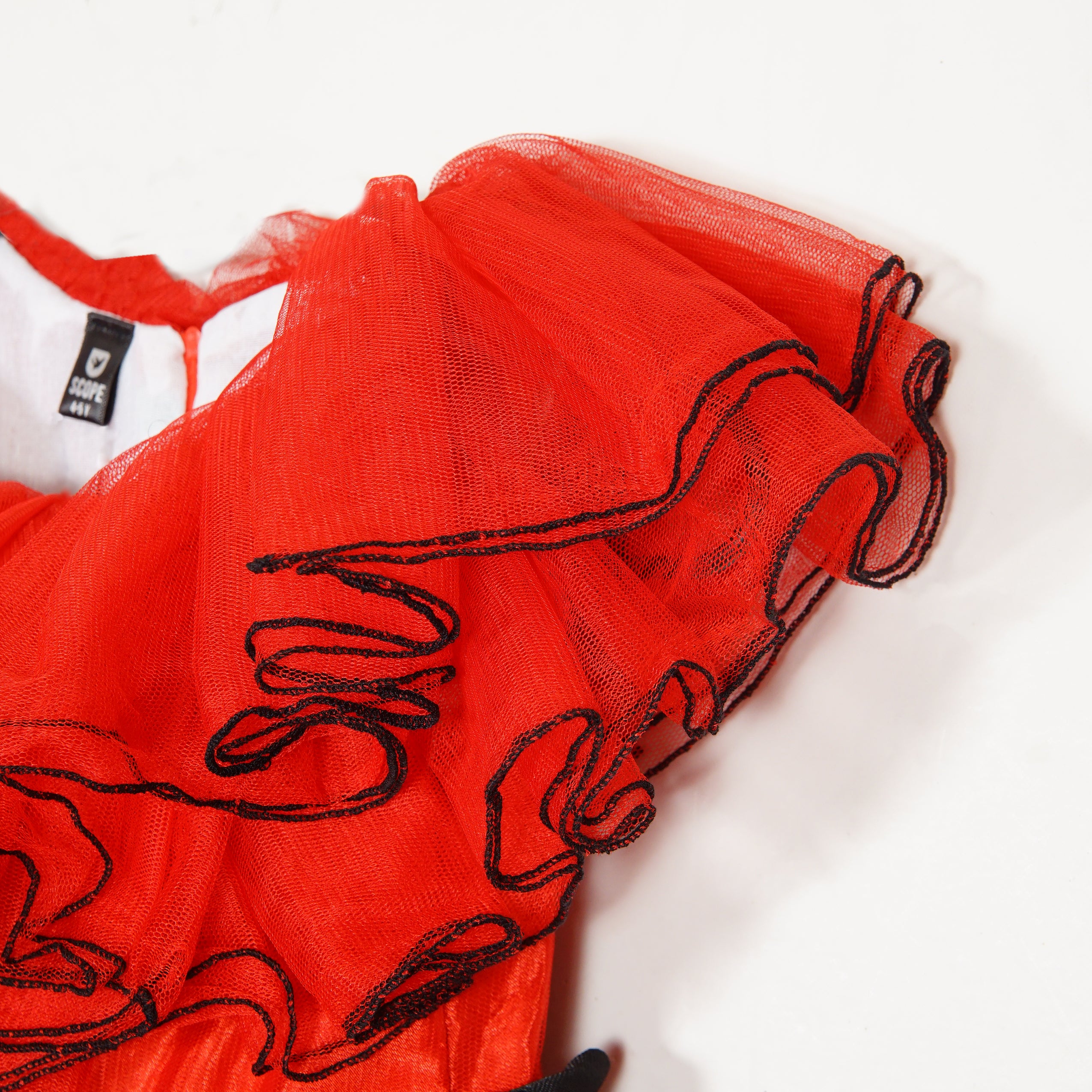 MULTI STYLISH 4 LAYER RUFFLE DRESS