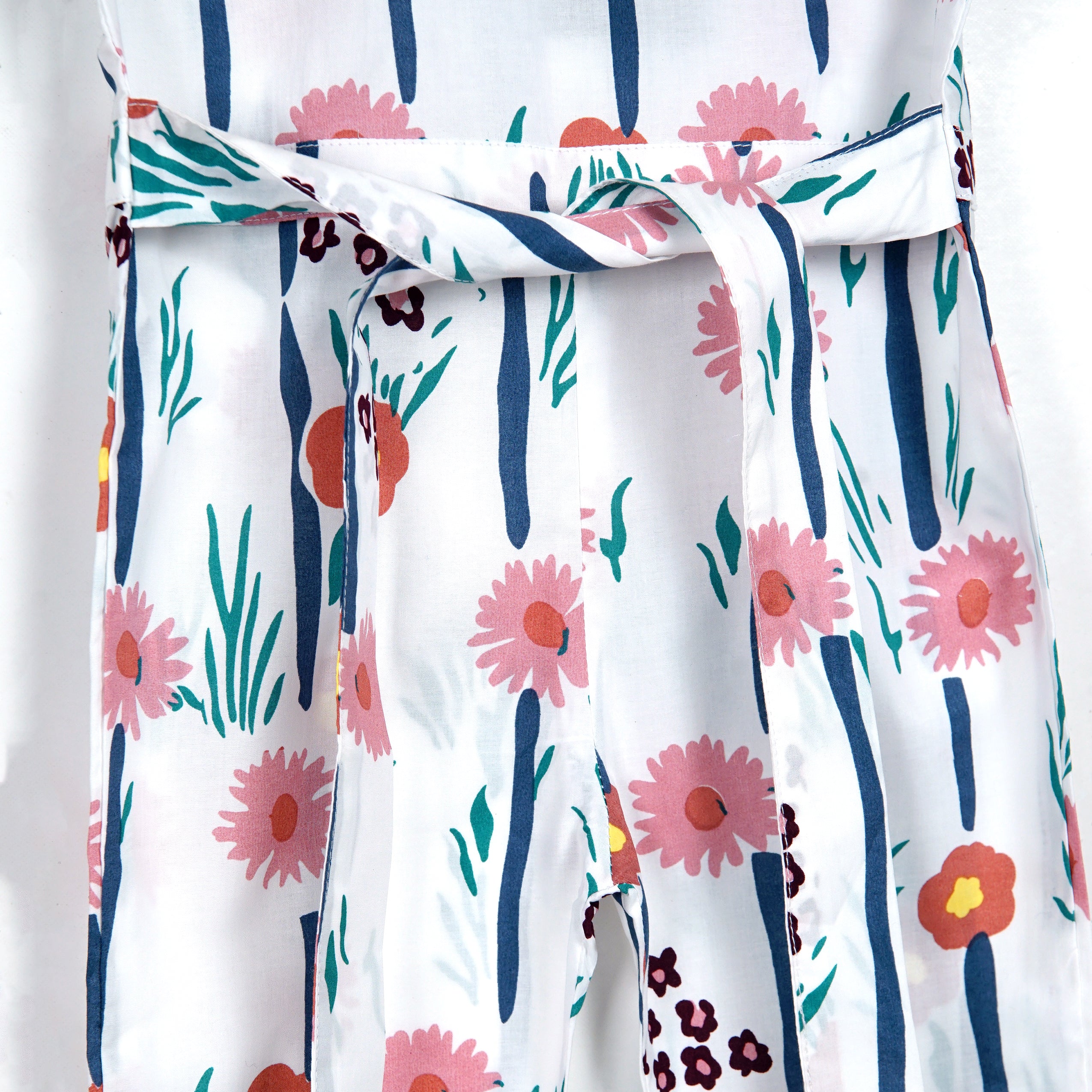 WHITE PRINTED JUMPSUIT