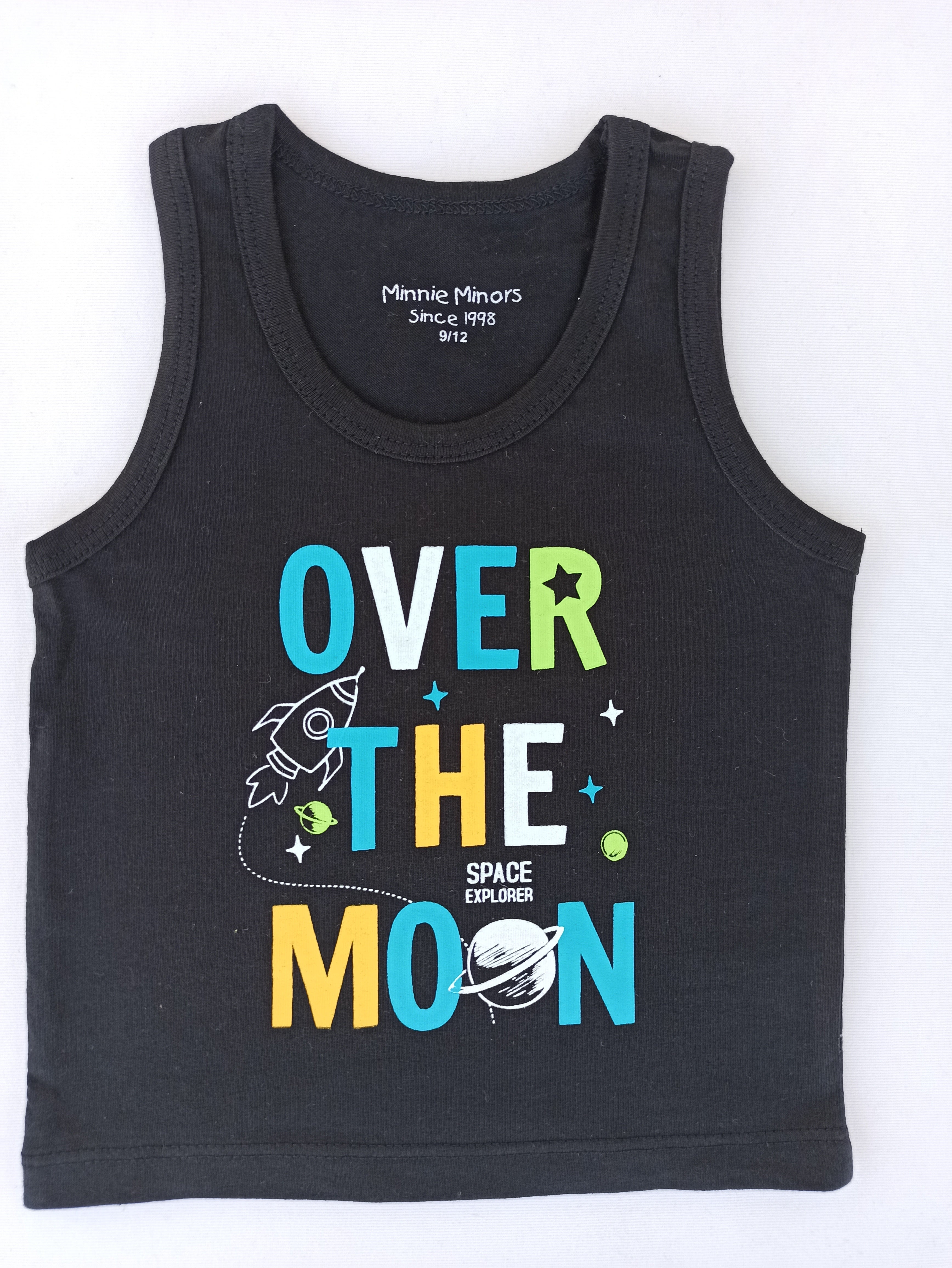 MINNIE MINORS OVER THE MOON GRAPHIC SLEEVELESS T-SHIRT