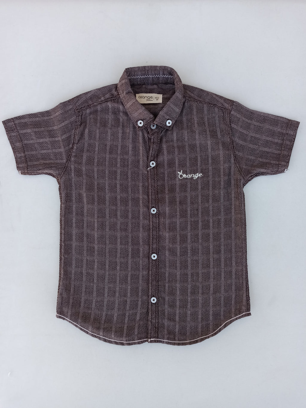 اورنج اسٹائلش بکس شرٹ