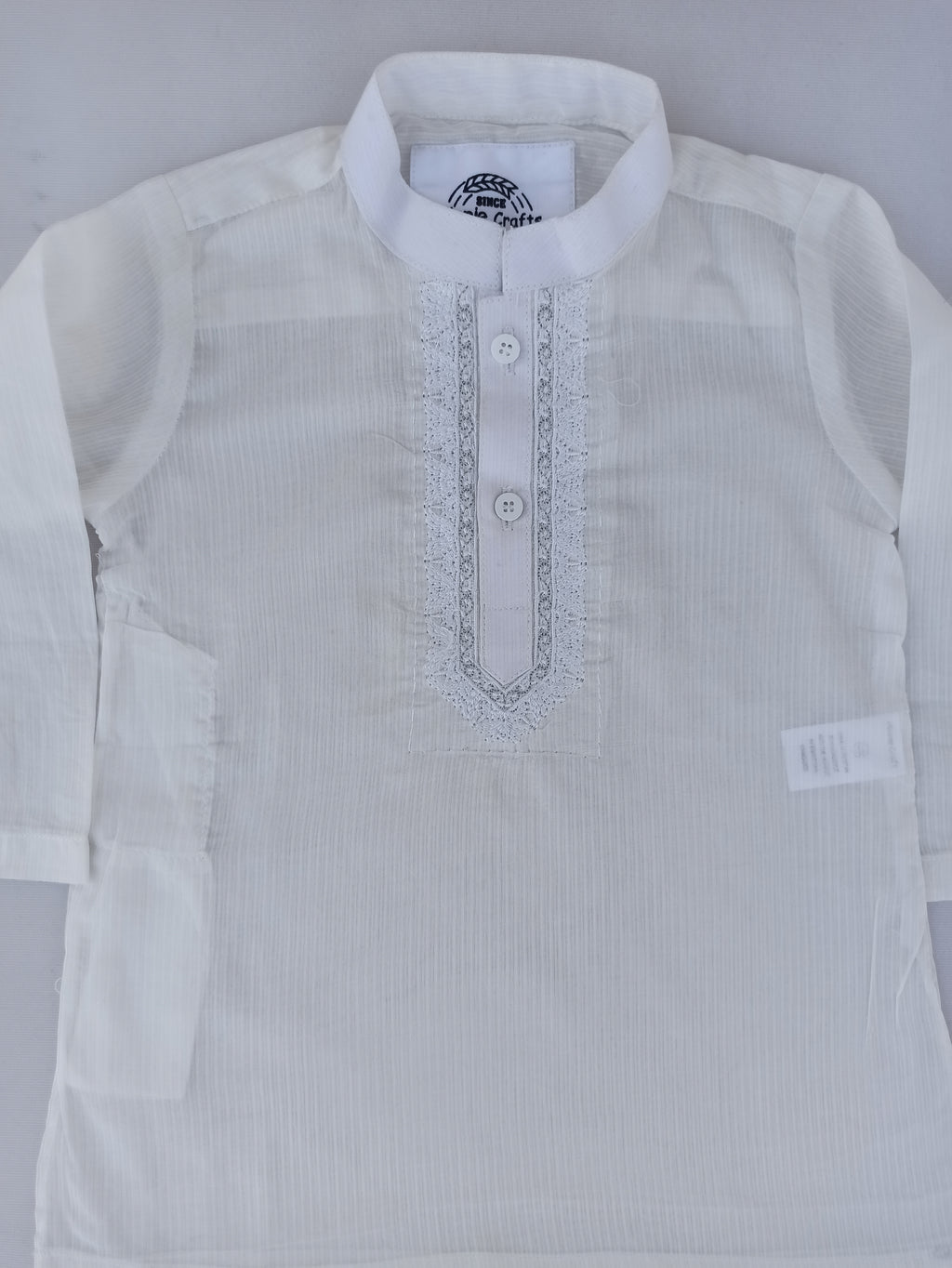 MINNIE CRAFT WHITE EMBROIDERED KURTA & TROUSER