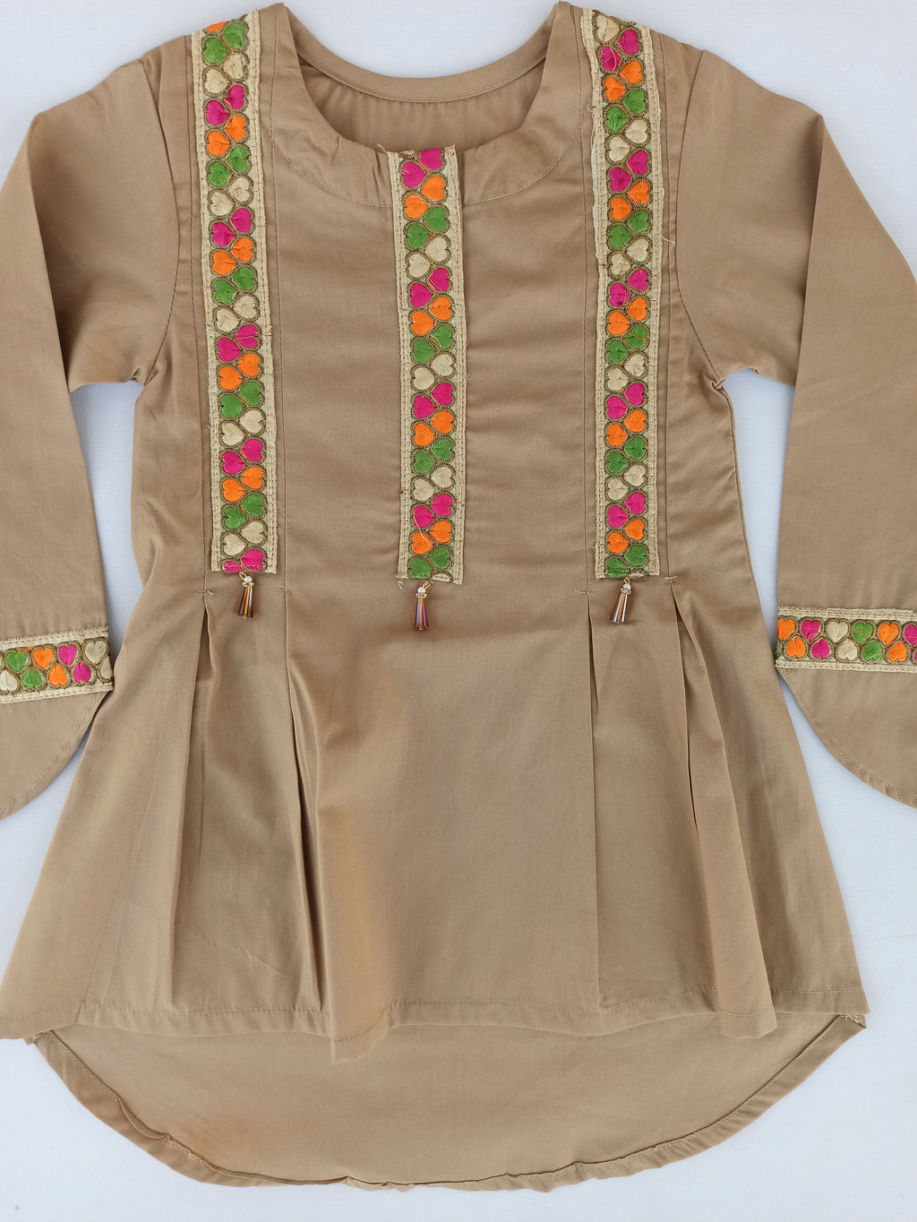 LIGHT SKIN EMBROIDERED FROCK