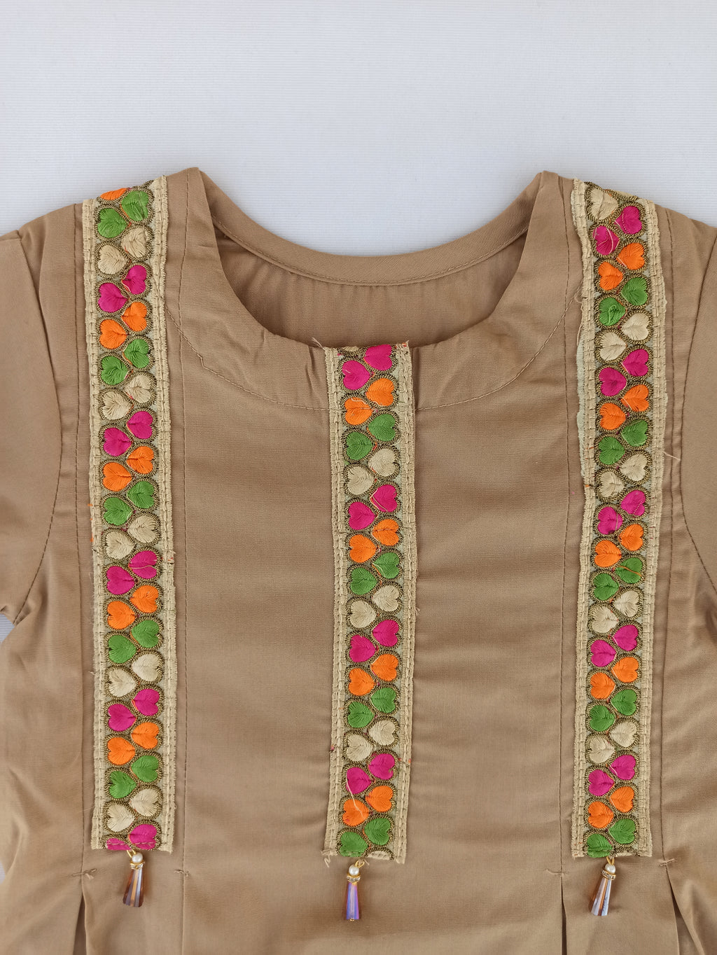 LIGHT SKIN EMBROIDERED FROCK