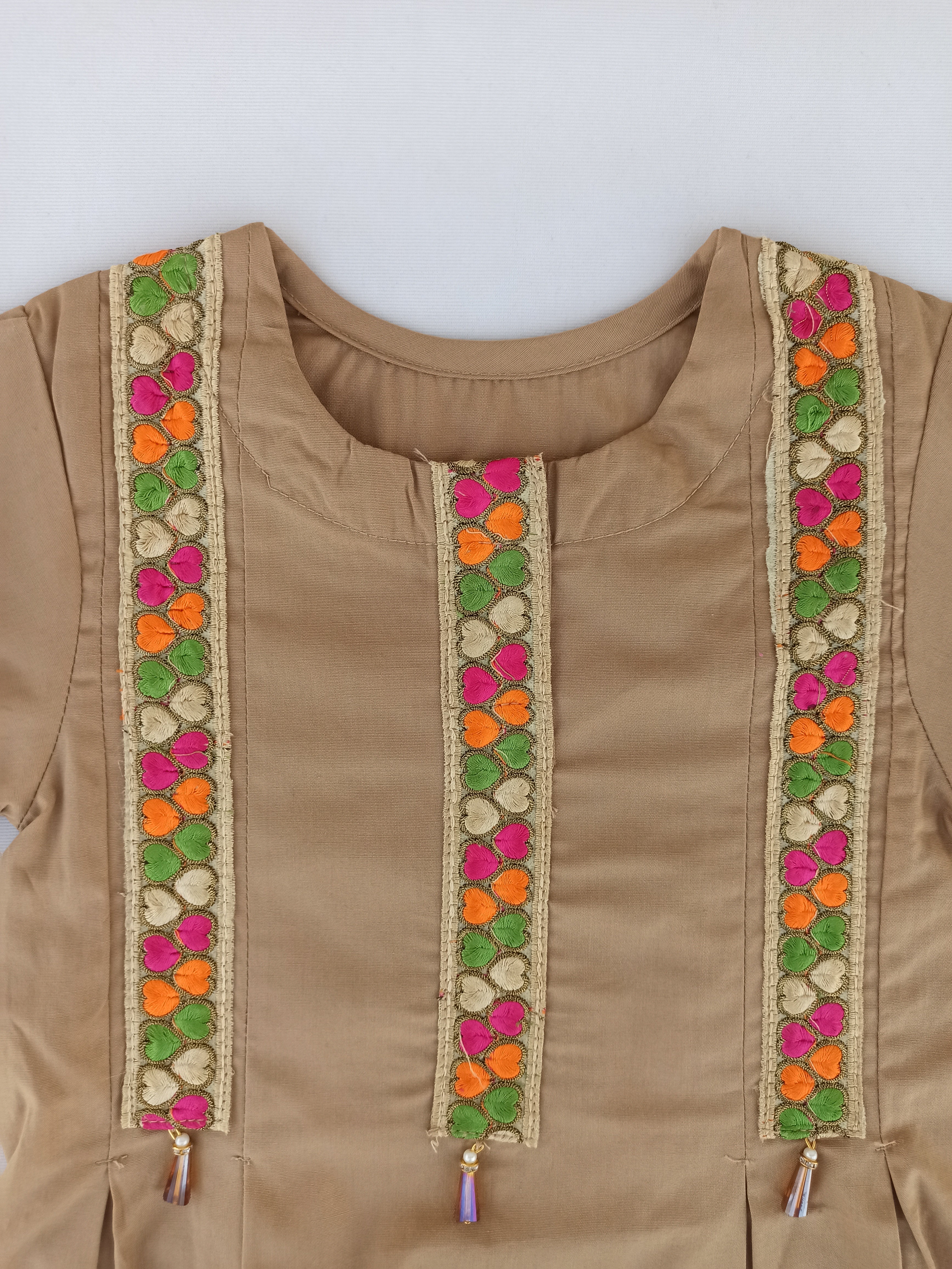 LIGHT SKIN EMBROIDERED FROCK