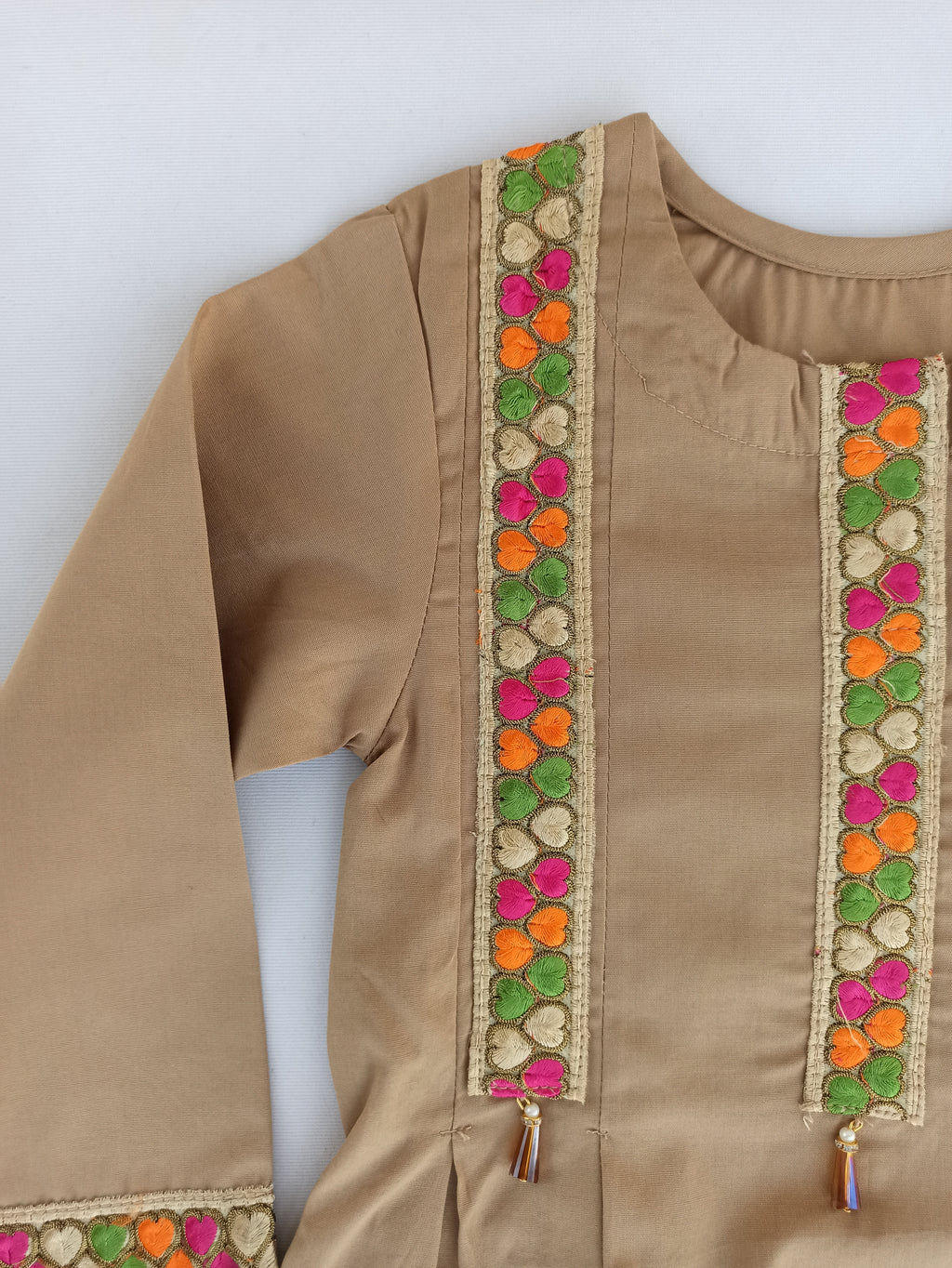 LIGHT SKIN EMBROIDERED FROCK