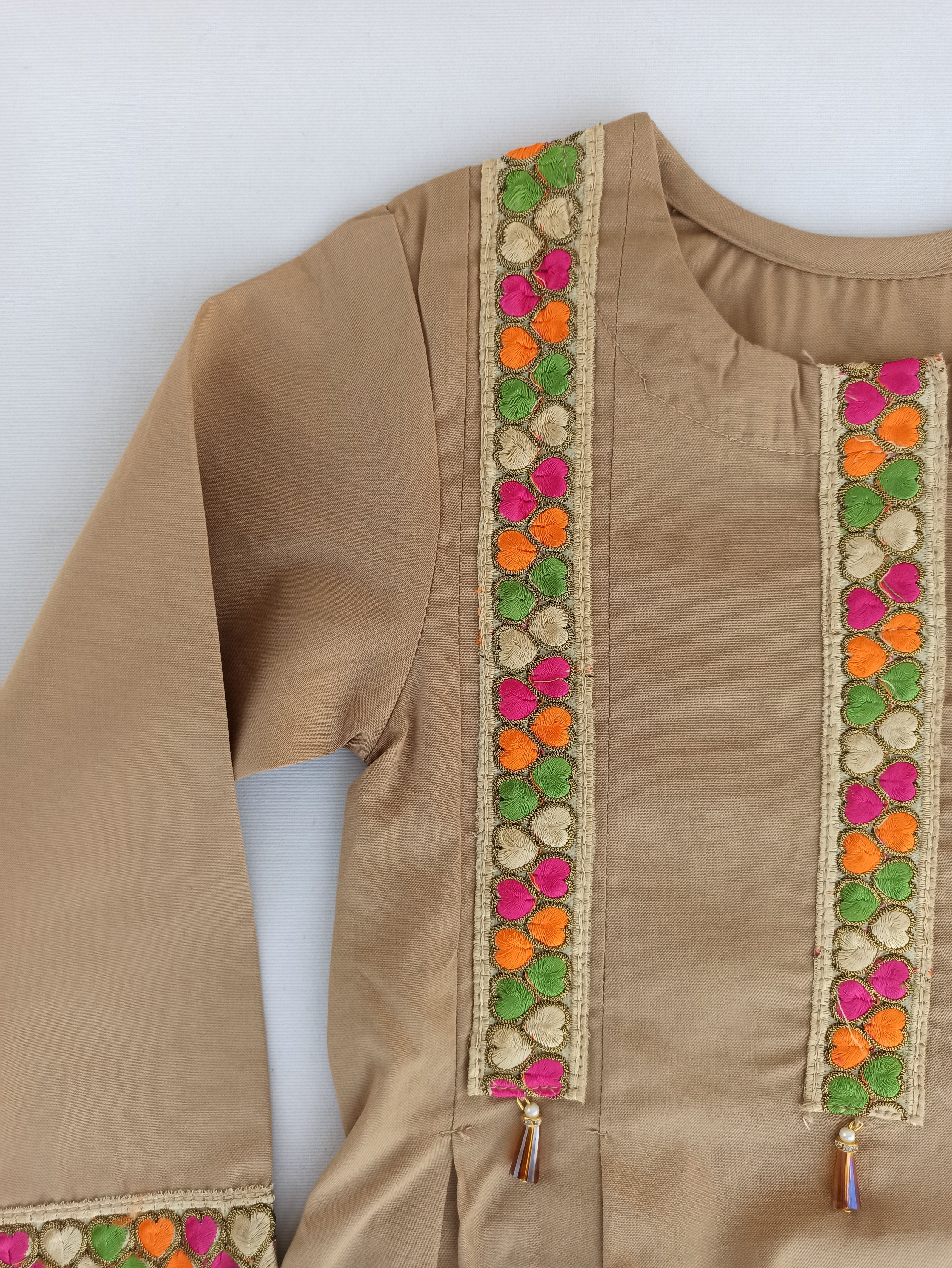 LIGHT SKIN EMBROIDERED FROCK