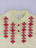 WELL LOOK YELLOW EMBROIDERED KURTI