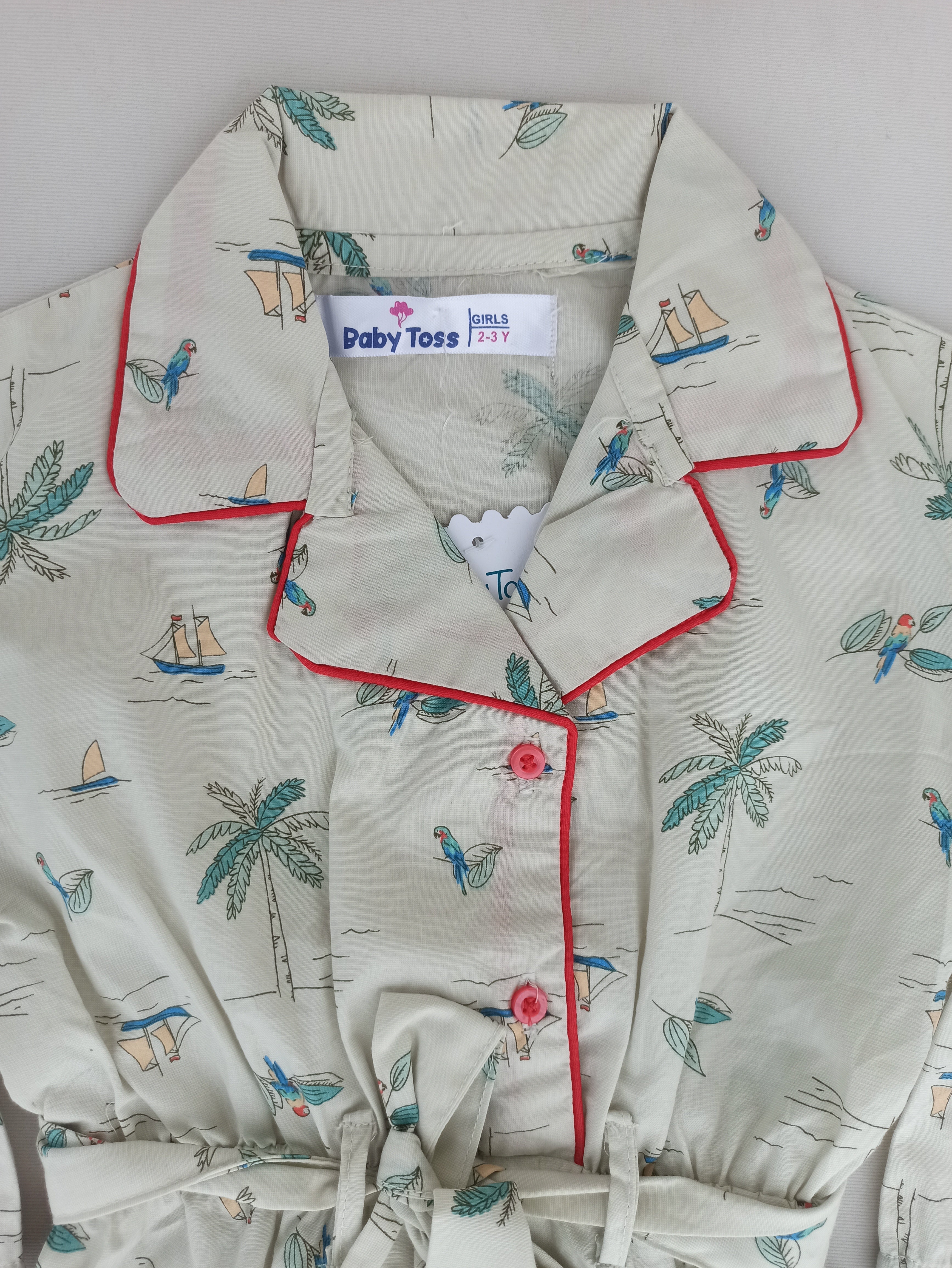 BABY TOSS MULTI PRINTED JUMPSUIT