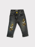 MINNIE CRAFT HONEY BEE EMBROIDERED JEANS PANT