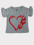 ENTITY HEART WITH BUTTERFLIES GRAPHIC T-SHIRT