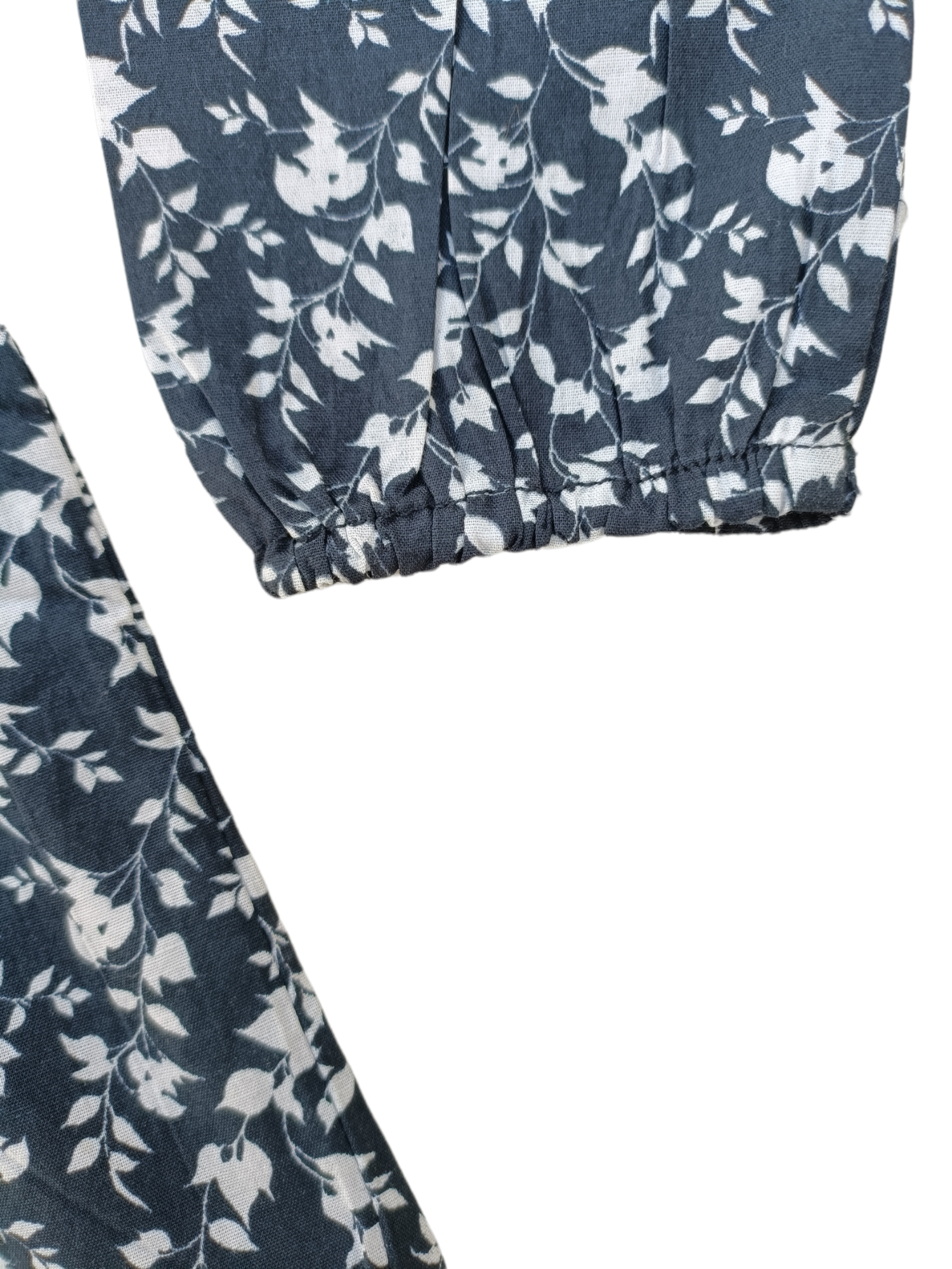 SCOPE BOW RUFFLE PRINTED FROCK