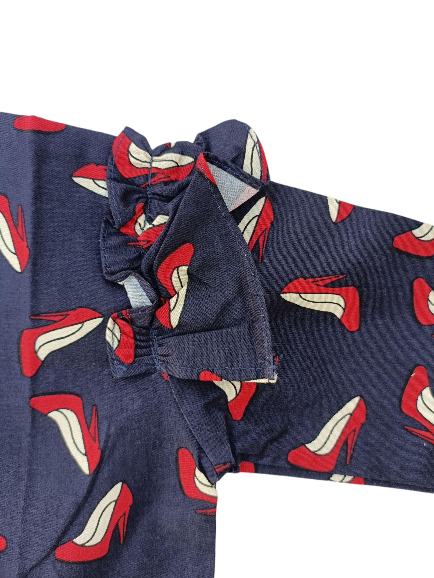 SCOPE HEELS PRINTED RUFFLE FROCK