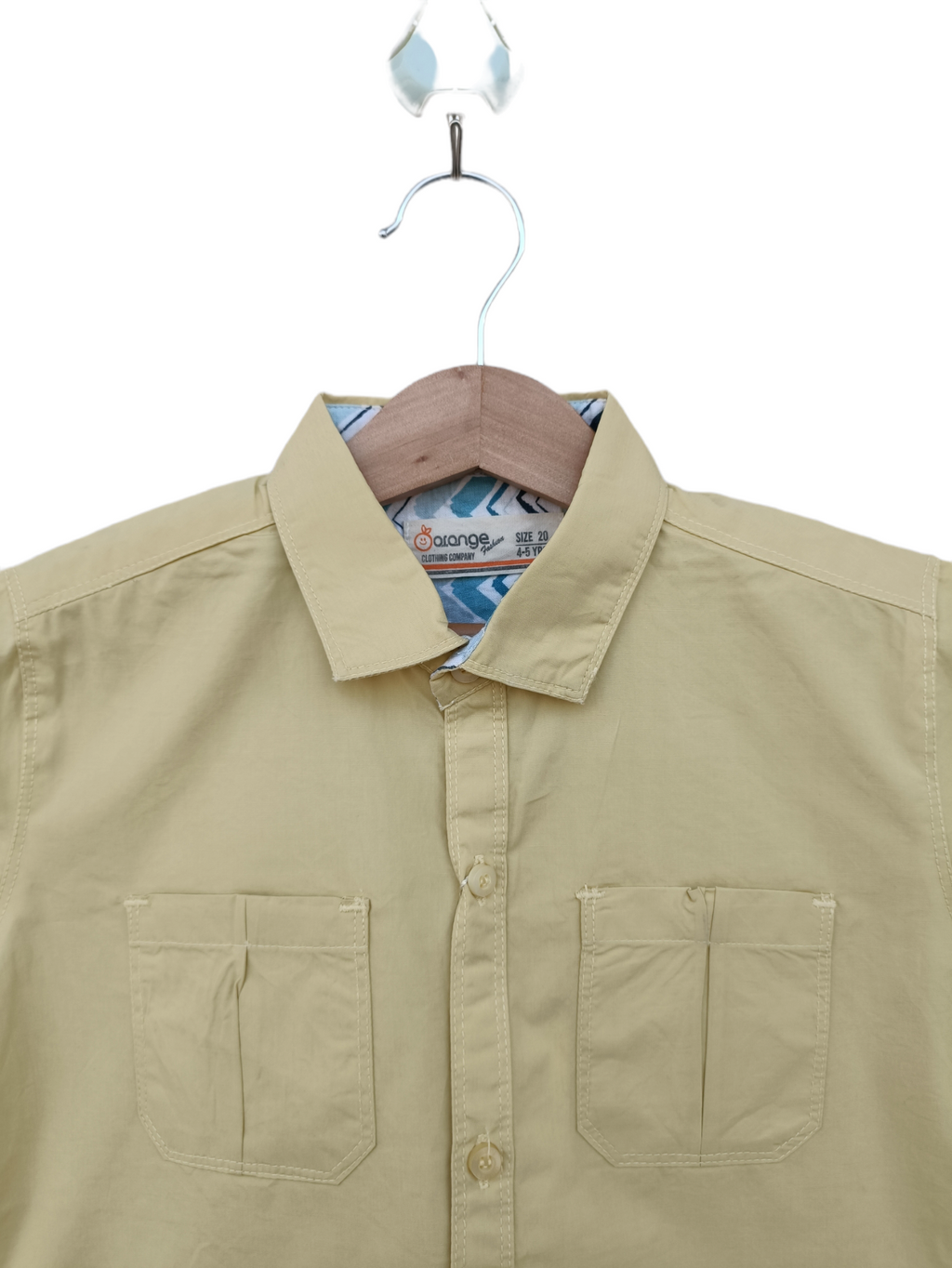 نارنجی اسٹائلش پیلی آرام دہ قمیض