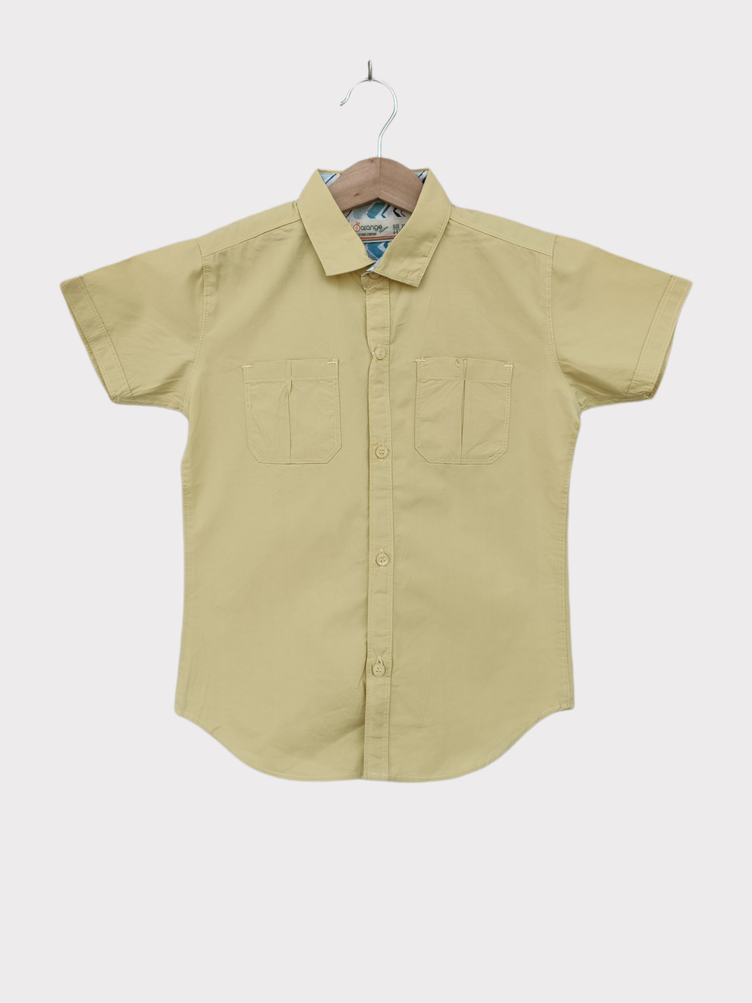 ORANGE STYLISH YELLOW CASUAL SHIRT