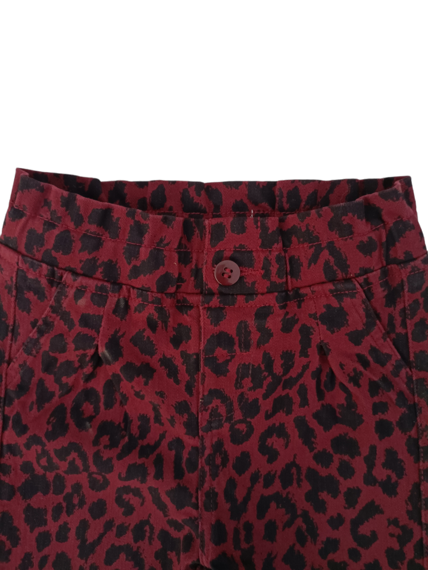 MINNIE CRAFT MAROON PRINTED SHORT