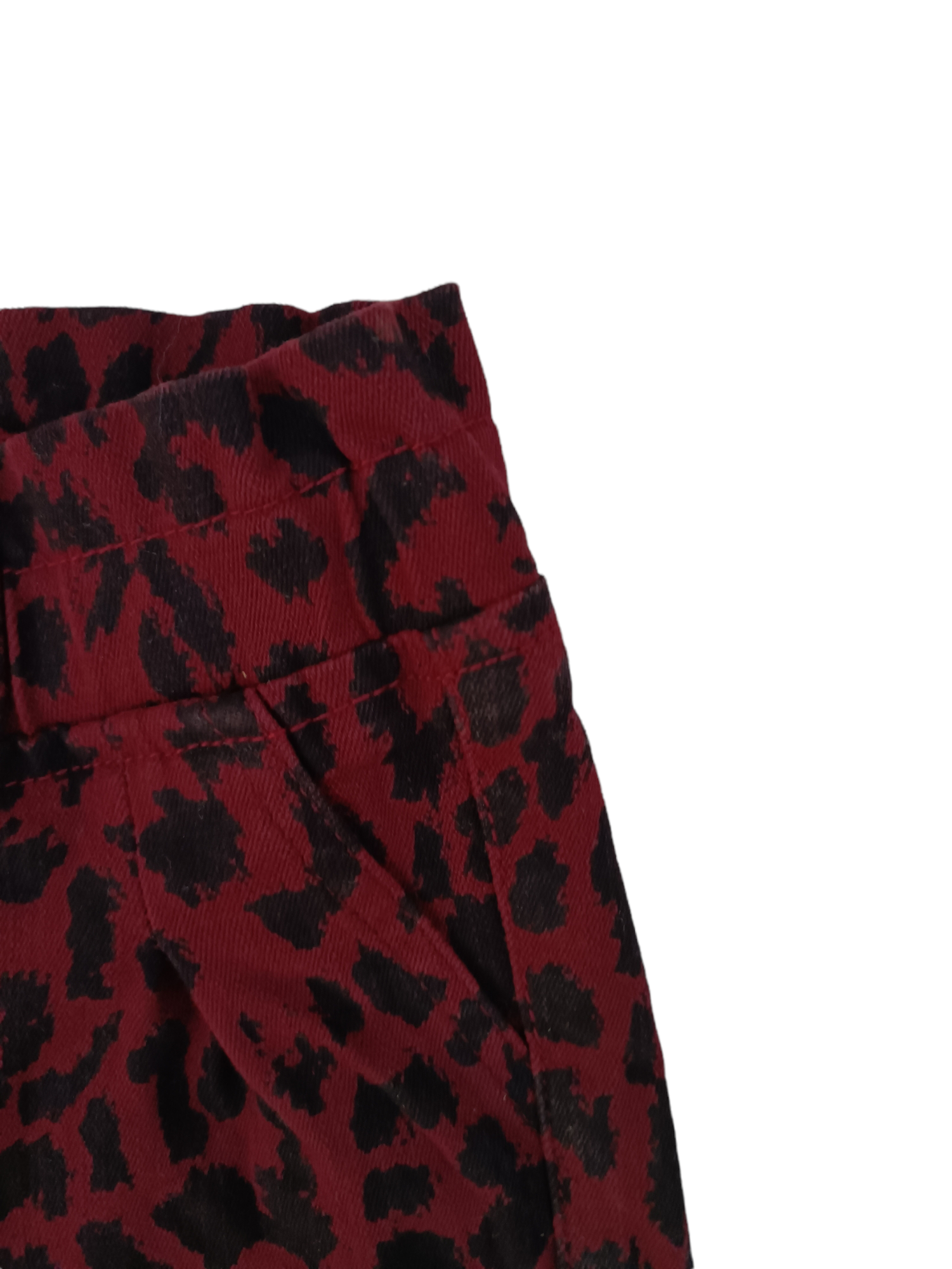 MINNIE CRAFT MAROON PRINTED SHORT